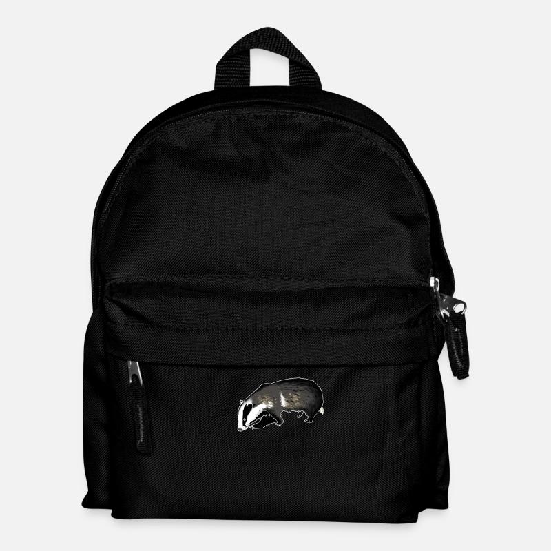 Dachs - Kinder Rucksack - Schwarz