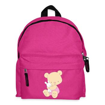 Teddy Bear with Toy Bunny - Sac à dos Enfant - fuchsia - Devant