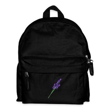 Lavendel 1 - Kinder Rucksack - Schwarz - Vorne