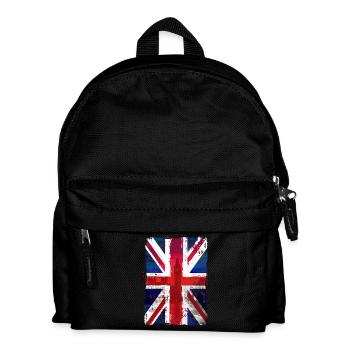 Union Jack - UK Flag - London - Kinder Rucksack - Schwarz - Vorne