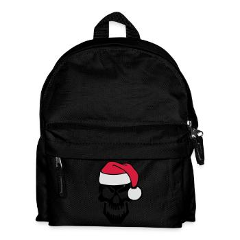 skull christmas - Kinder Rucksack - Schwarz - Vorne