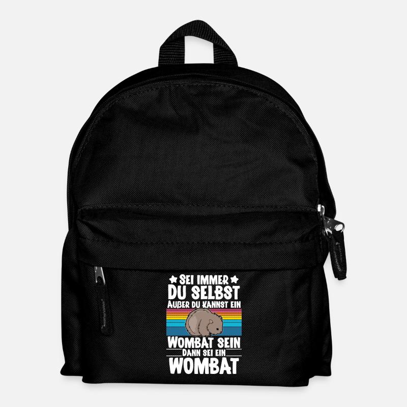 Wombat - Kinder Rucksack - Schwarz