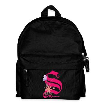 Lettre S - Sac à dos Enfant - noir - Devant