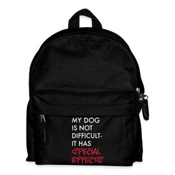 Dog - Kids' Backpack - black - Front