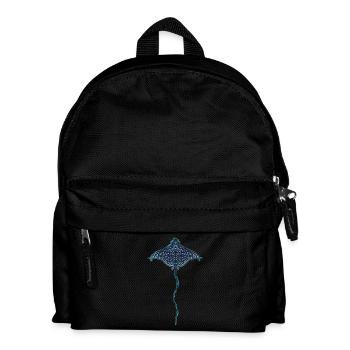 BEMALTER CHUCHO (Aetobatus narinari) - Kinder Rucksack - Schwarz - Vorne