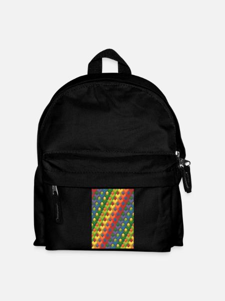 Large gradient - Kids' Backpack - black