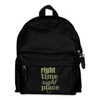 right time - Kinder Rucksack - Schwarz - Vorne