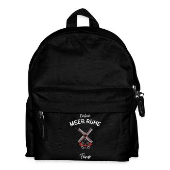 Denmark, Fanø Island, Sonderho Molle Mill - Kids' Backpack - black - Front