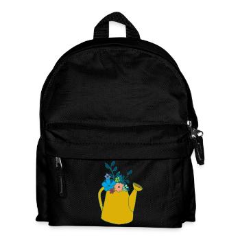 Watering can mustard colours - Kids' Backpack - black - Front