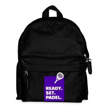 Padelspiel Statement Training Turnier Racket Padel - Kinder Rucksack - Schwarz - Vorne