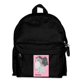 L’Allemagne en dégradé avec motif d’artiste - Sac à dos Enfant - noir - Devant