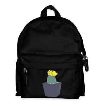 Lithops Blüte3 - Kinder Rucksack - Schwarz - Vorne