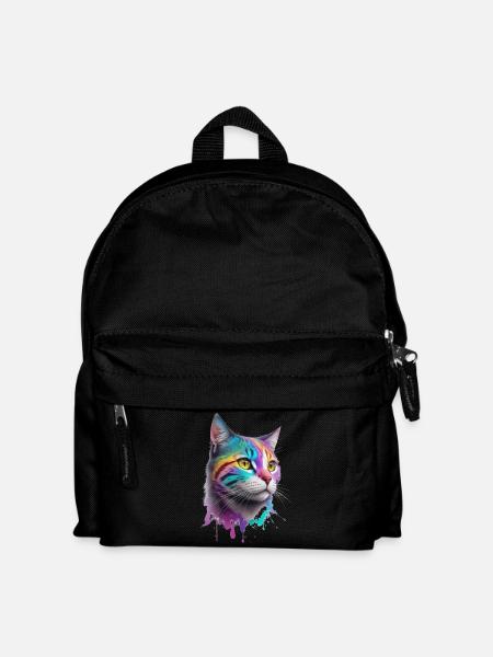 Katze - Kinder Rucksack - Schwarz