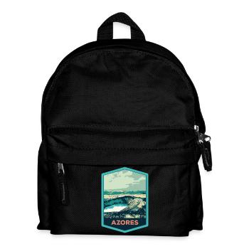 Coat of Arms Lagoon 7 Cities, S. Miguel, Azores Portugal - Kids' Backpack - black - Front