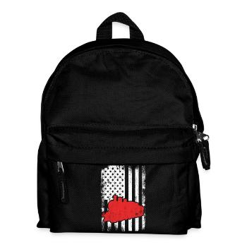 US Patriotischer Eisenbahner - Kinder Rucksack - Schwarz - Vorne
