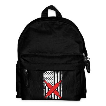Boulanger drapeau américain - Sac à dos Enfant - noir - Devant