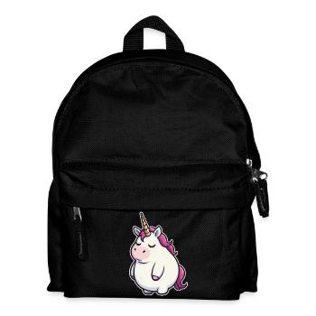 Witziges Einhorn - Kinder Rucksack - Schwarz - Vorne