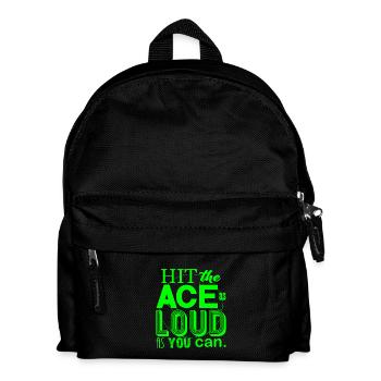 Frappez l’As aussi fort que vous le pouvez néon Tennis Design - Sac à dos Enfant - noir - Devant