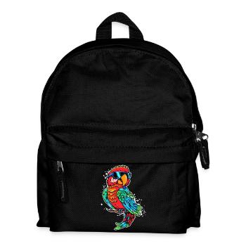 Bird Lover, Parrot, Animal, Bird, Pet, Jungle - Kids' Backpack - black - Front