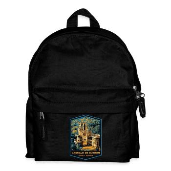 Illustration Château de Butrón, Gatika - Sac à dos Enfant - noir - Devant
