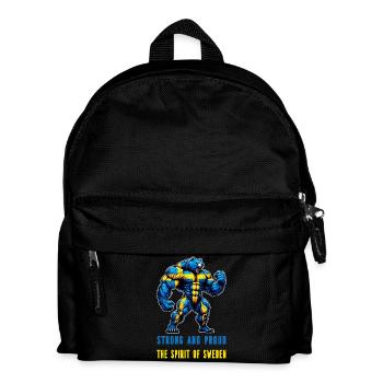 Ours suédois fort et fier - Sac à dos Enfant - noir - Devant