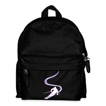 Fun on the slopes Ski jumping Skiing Winter sports - Kids' Backpack - black - Front