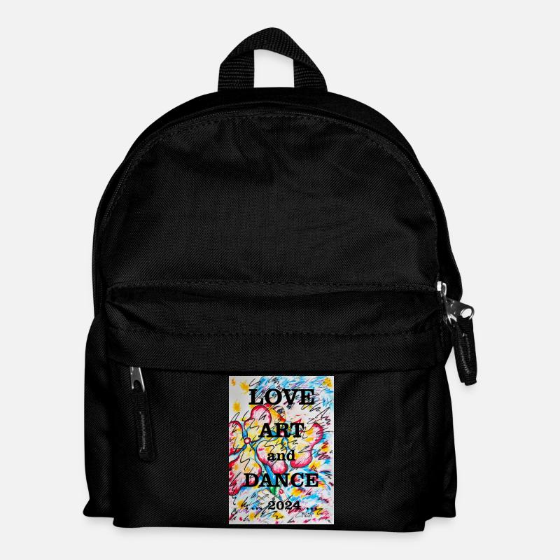 Blumenmädchen - Kinder Rucksack - Schwarz