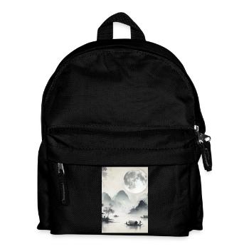 CHINESE FULL MOON SERENITY LANDSCAPE - Kids' Backpack - black - Front