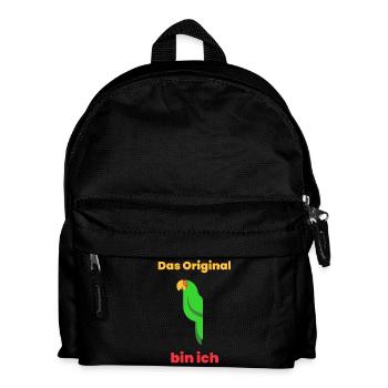 Das Original bin ich - Kinder Rucksack - Schwarz - Vorne