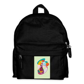 Colorful Color Forms Overlay - Kids' Backpack - black - Front