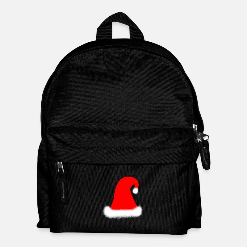 Klassische Weihnachtsmütze - Kinder Rucksack - Schwarz