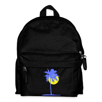 Palm Tree Island Beach Holiday Sun Sea Beautiful Evening - Kids' Backpack - black - Front