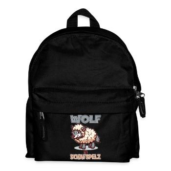 Wolf in sheep's clothing - Kids' Backpack - black - Front