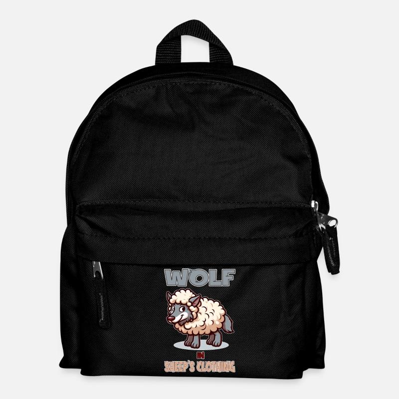Wolf in Sheep's clothing - Kids' Backpack - black