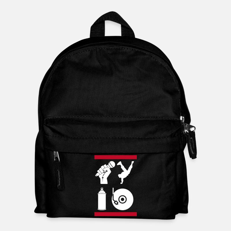 Die 4 Elemente des Hip-Hop - Kinder Rucksack - Schwarz