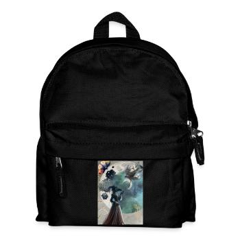Mystical woman in plague doctor mask - Kids' Backpack - black - Front