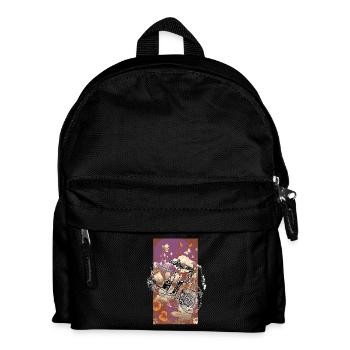 Swallow (Outline) // Illustration - Kids' Backpack - black - Front