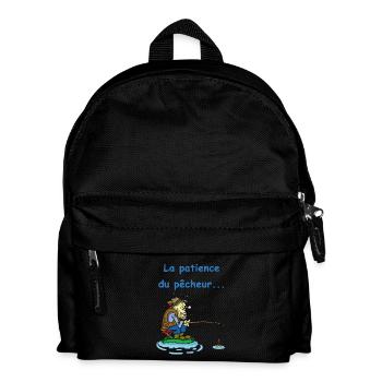 La patience du pêcheur - Sac à dos Enfant - noir - Devant