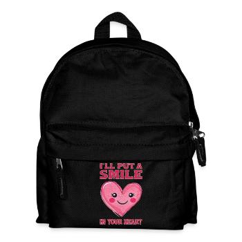 I'll put a smile in your heart - Kids' Backpack - black - Front