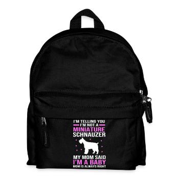 Schnauzer nain - Sac à dos Enfant - noir - Devant