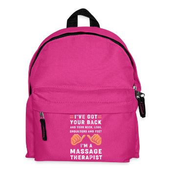 Naturopath Masseur Masseuse Massage - Kids' Backpack - fuchsia - Front