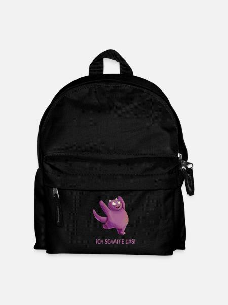 I can do it! | Motivation Saying Positive - Kids' Backpack - black
