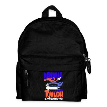 Patrouille de France Toulon 15 aout - Sac à dos Enfant - noir - Devant