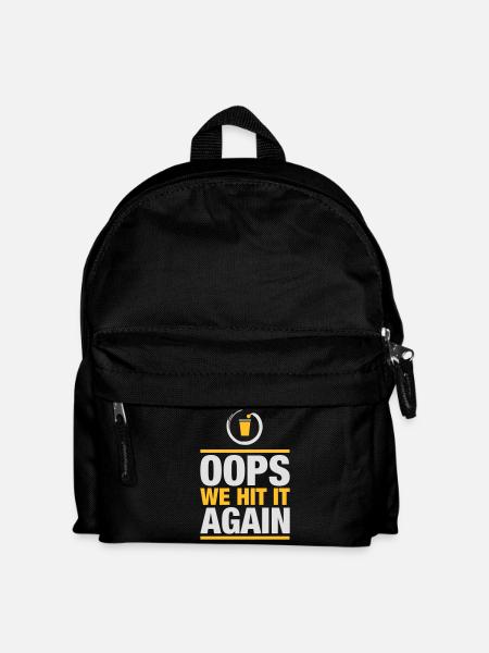 Bier Pong again - Kinder Rucksack - Schwarz
