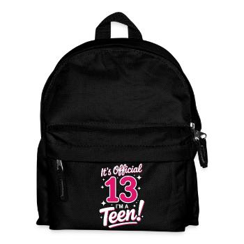 13th birthday teenager gift - Kids' Backpack - black - Front