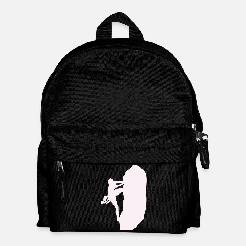 klettern_bergsteigen_silhouette- - Kids' Backpack - black
