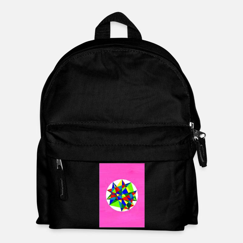 Colorful Mandala! - Kids' Backpack - black