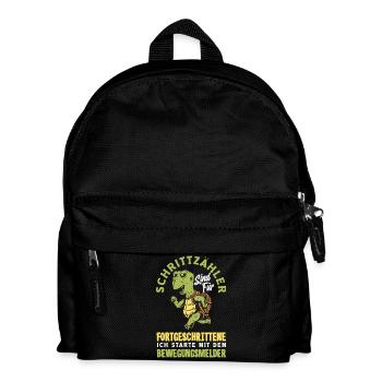Pedometer? I use the motion detector - Kids' Backpack - black - Front