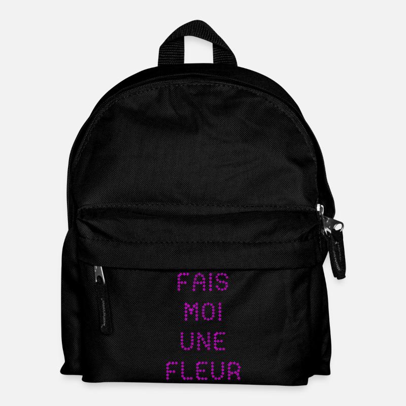 FAIS-MOI UNE FLEUR !  - Sac à dos Enfant - noir