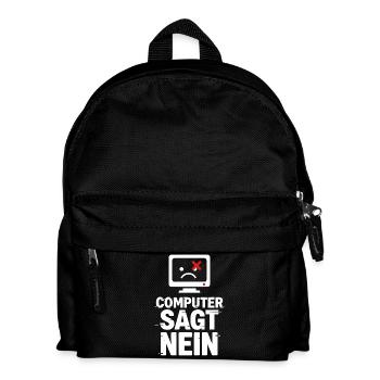 Computer Sagt Nein Meme - Kinder Rucksack - Schwarz - Vorne